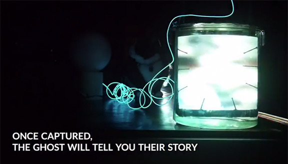 A still from a video of Viviane Schwarz's Restless Spirit Projector